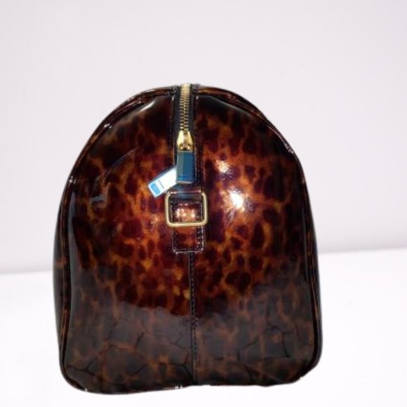 SAINT LAURENT DUFFLE BAG Patent Leather Tortoise Shell - Picture 4 of 10